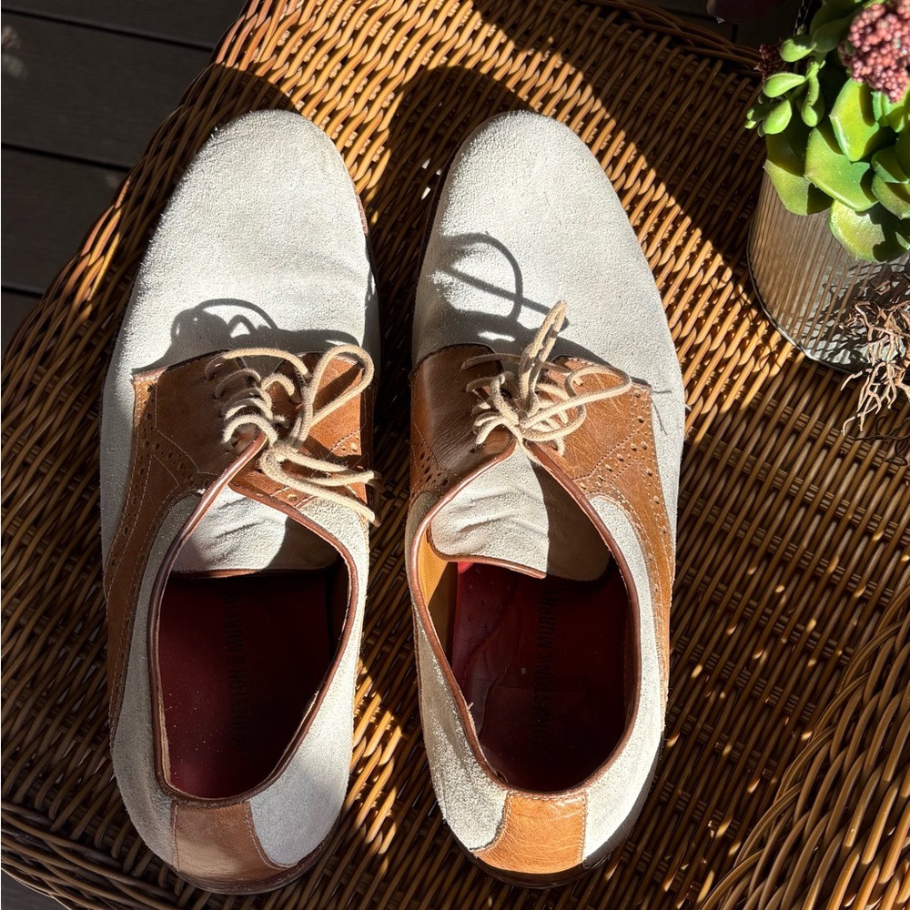 Size 10.5 Men’s Suede & Leather Dress Oxford Shoes